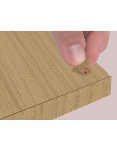 Blister Mini Tapa Tornillo - Roble Americano 14 X 0 45 Mm - 10 Laminas X 50 Tt